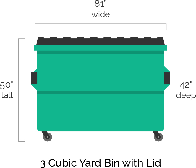 Food Collection 3 Cubic Bins