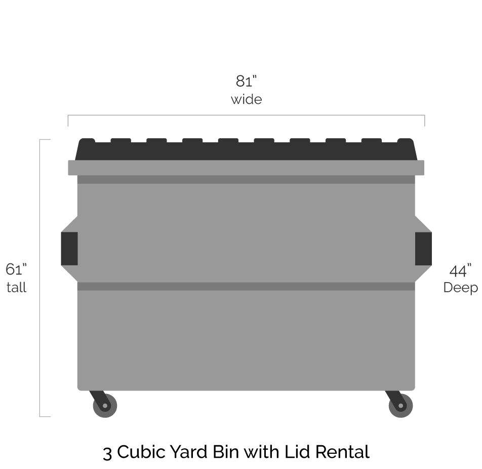 Cardboard 3 cubic bin